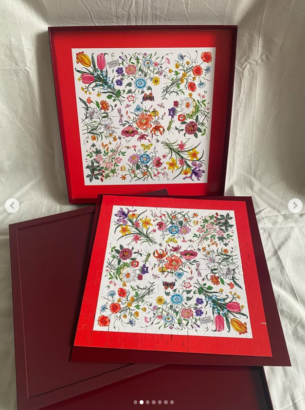 Gucci 2026 Chinese new year monogram leather & floral print puzzle