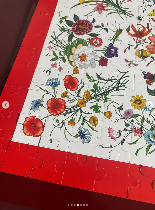 Gucci 2026 Chinese new year monogram leather & floral print puzzle