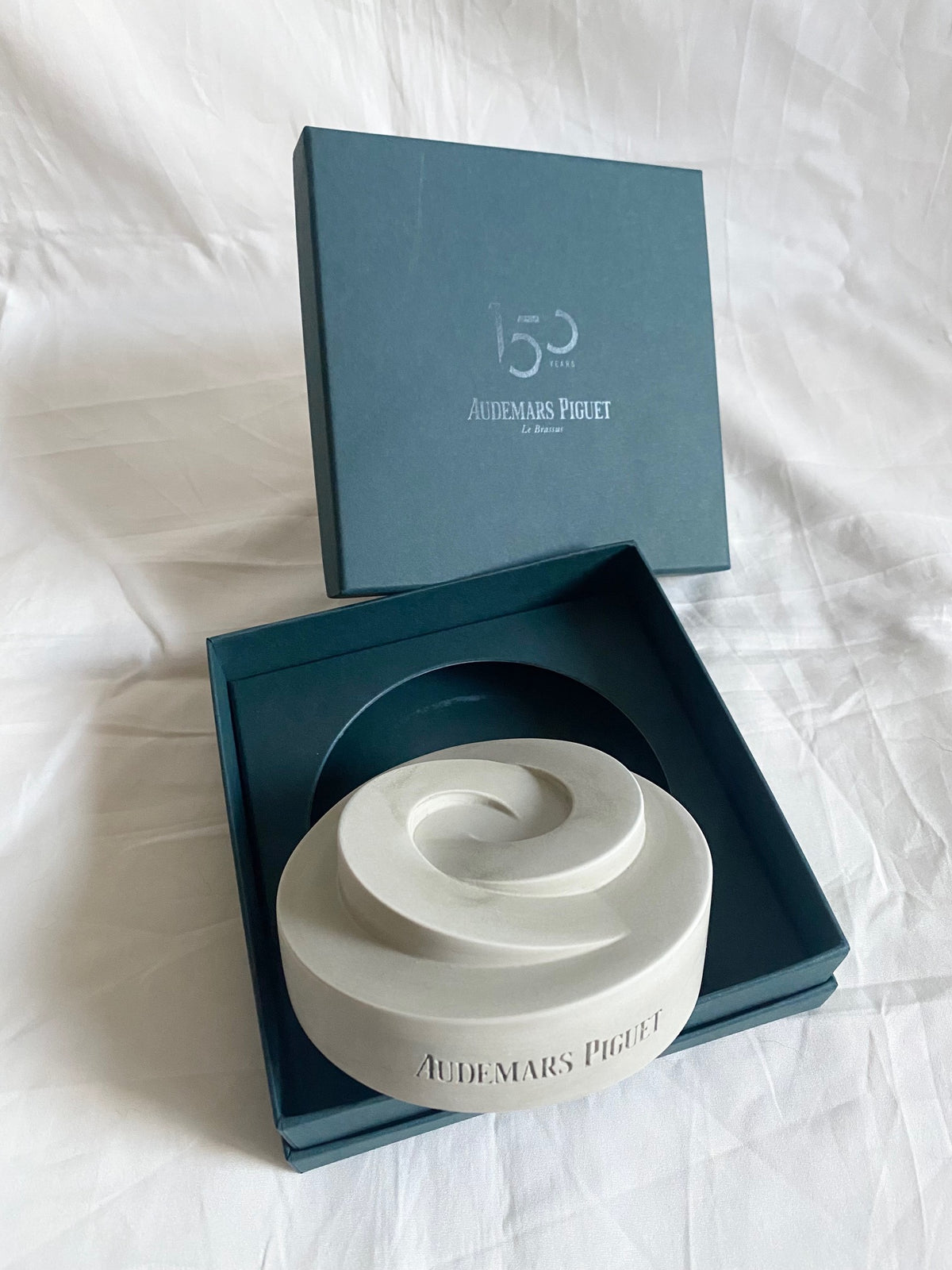 Audemars Piguet 150th anniversary swiss atelier museum cement paper weight