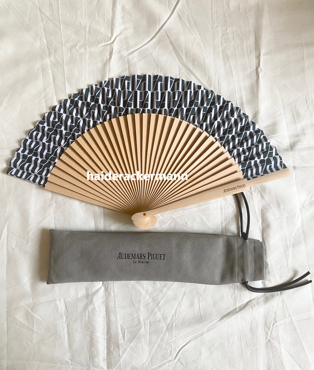 Audemars Piguet 2025 150th anniversary AP logo folding fan