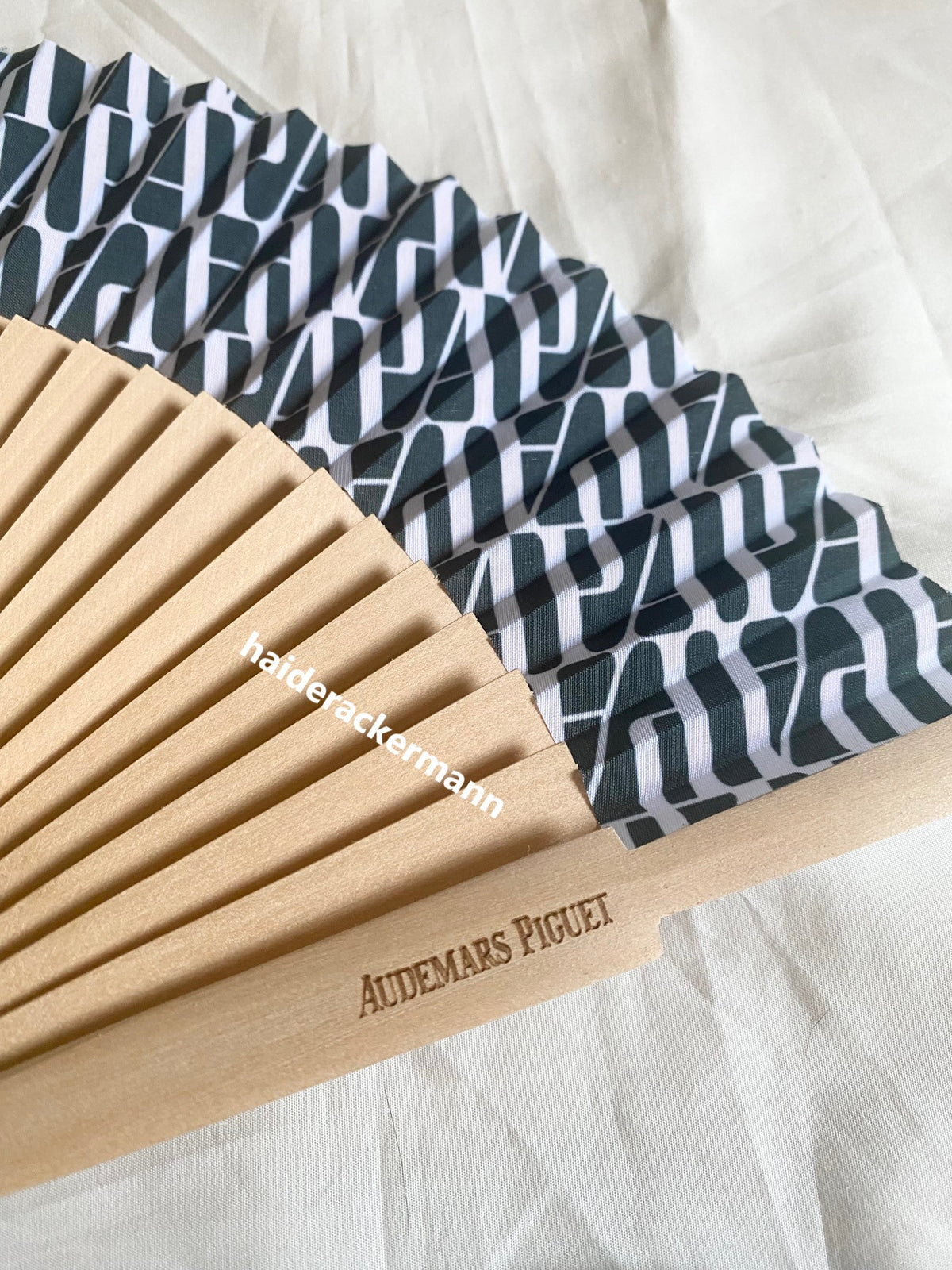 Audemars Piguet 2025 150th anniversary AP logo folding fan
