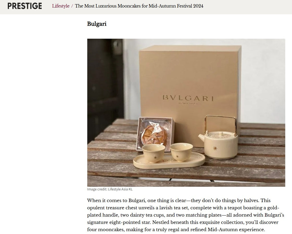 Bvlgari 2024 Mid-Autumn festival ceramic teapot cups box set