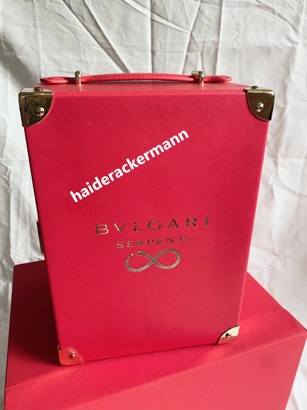 Bvlgari 2025 Chinese New Year serpenti logo cabinet jewelry box & red packet box set