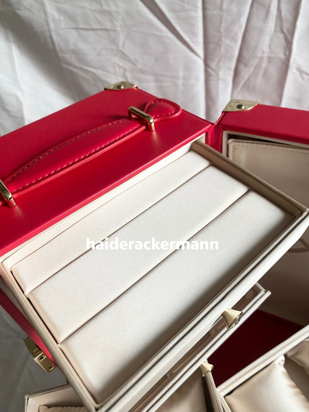 Bvlgari 2025 Chinese New Year serpenti logo cabinet jewelry box & red packet box set