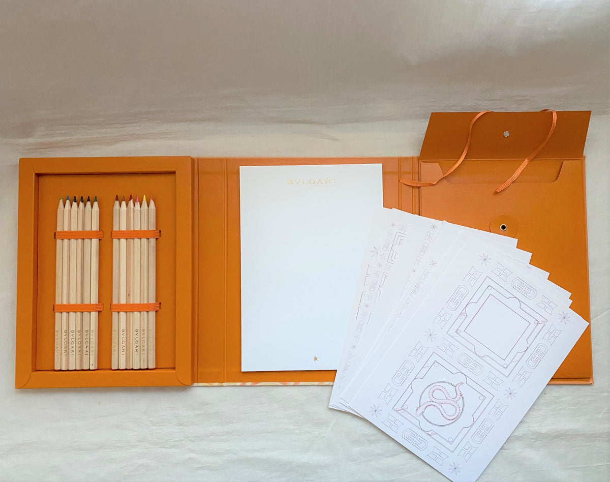 Bvlgari 2021 high jewelry event drawing kit