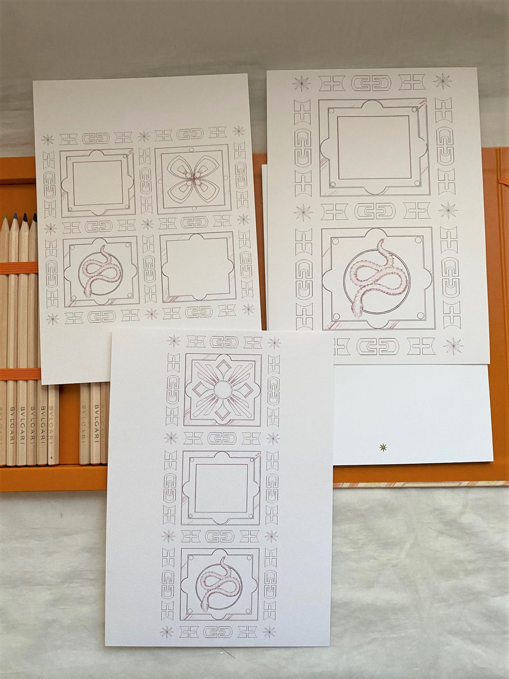 Bvlgari 2021 high jewelry event drawing kit