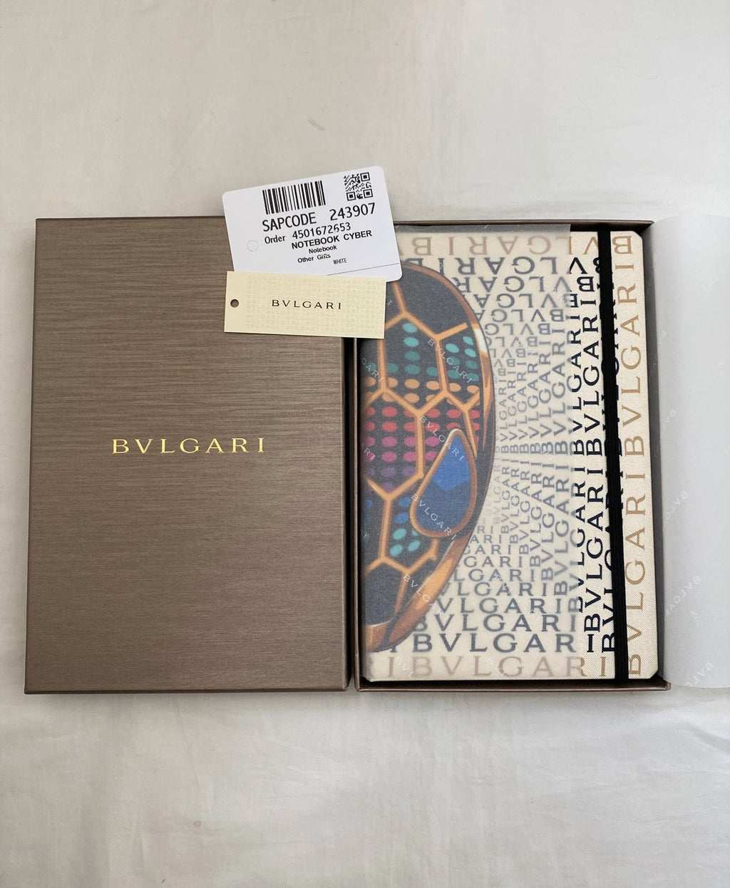 Bvlgari Serpenti snake head notebook
