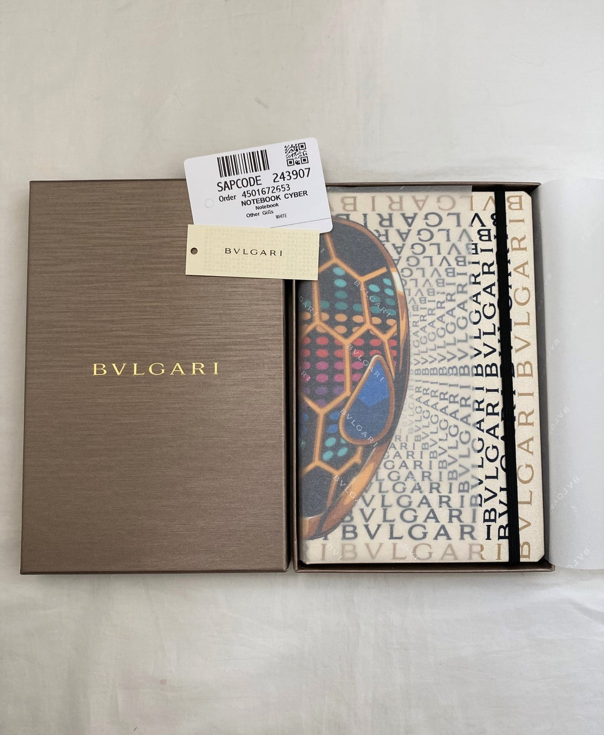 Bvlgari Serpenti snake head notebook