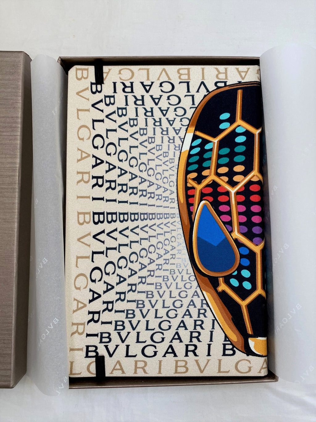 Bvlgari Serpenti snake head notebook