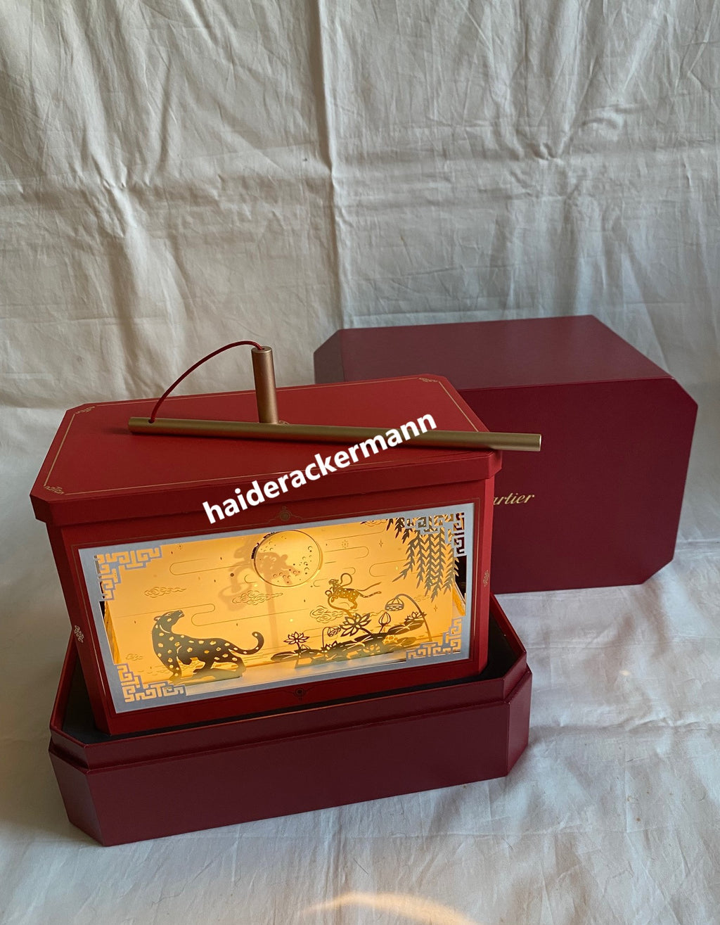 Cartier 2022 Mid-Autumn festival panther paper cut lantern