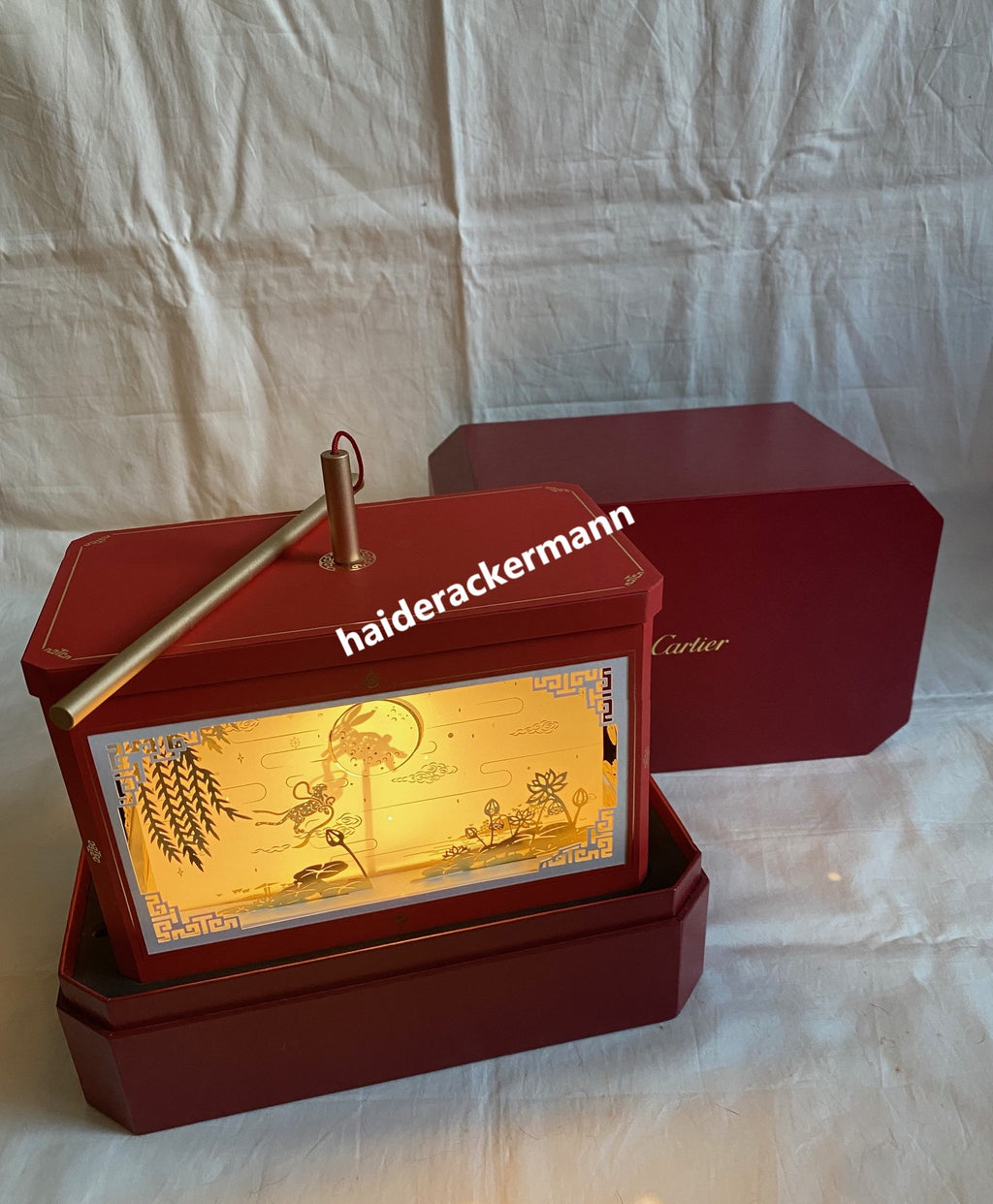 Cartier 2022 Mid-Autumn festival panther paper cut lantern