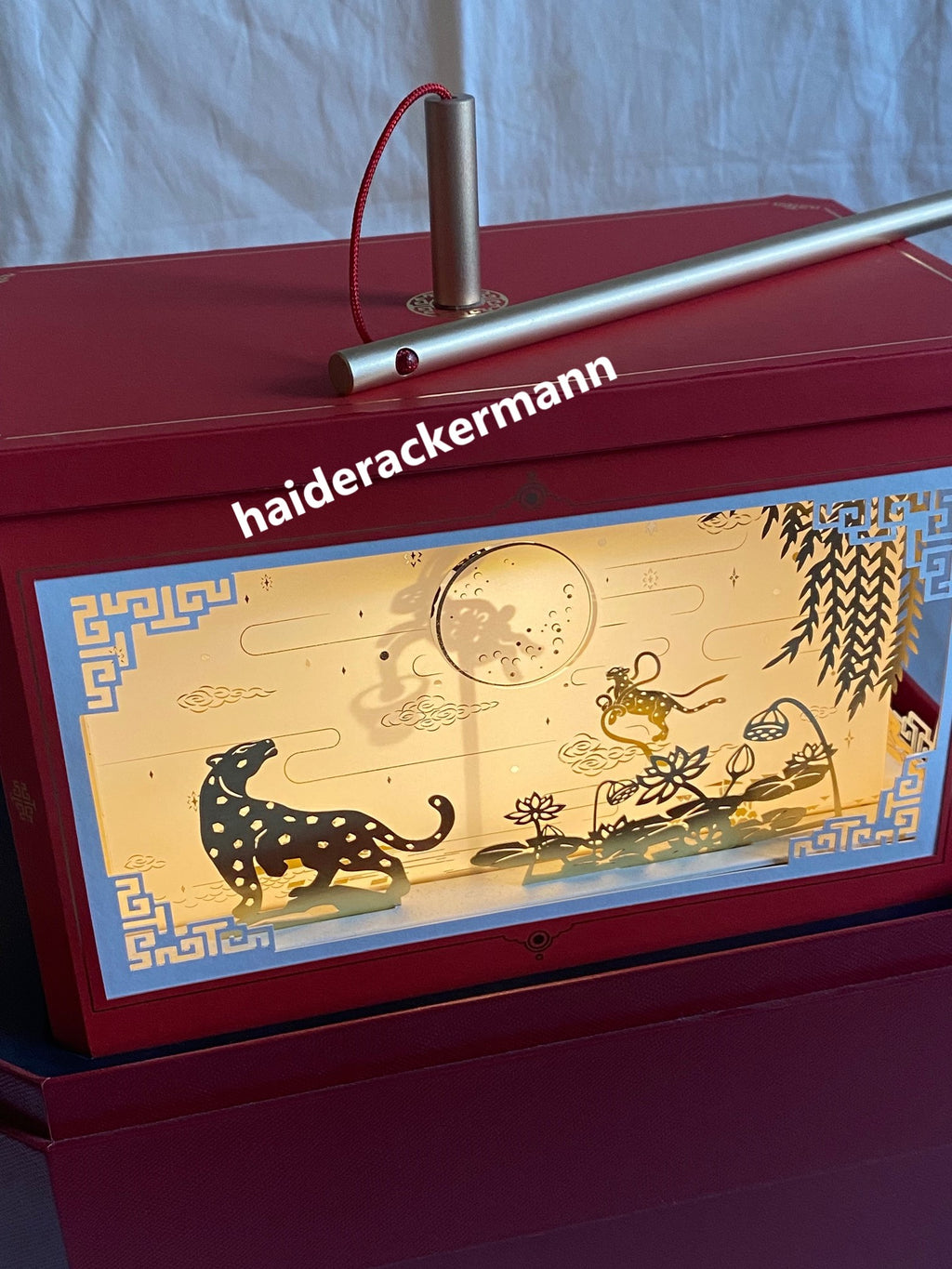 Cartier 2022 Mid-Autumn festival panther paper cut lantern