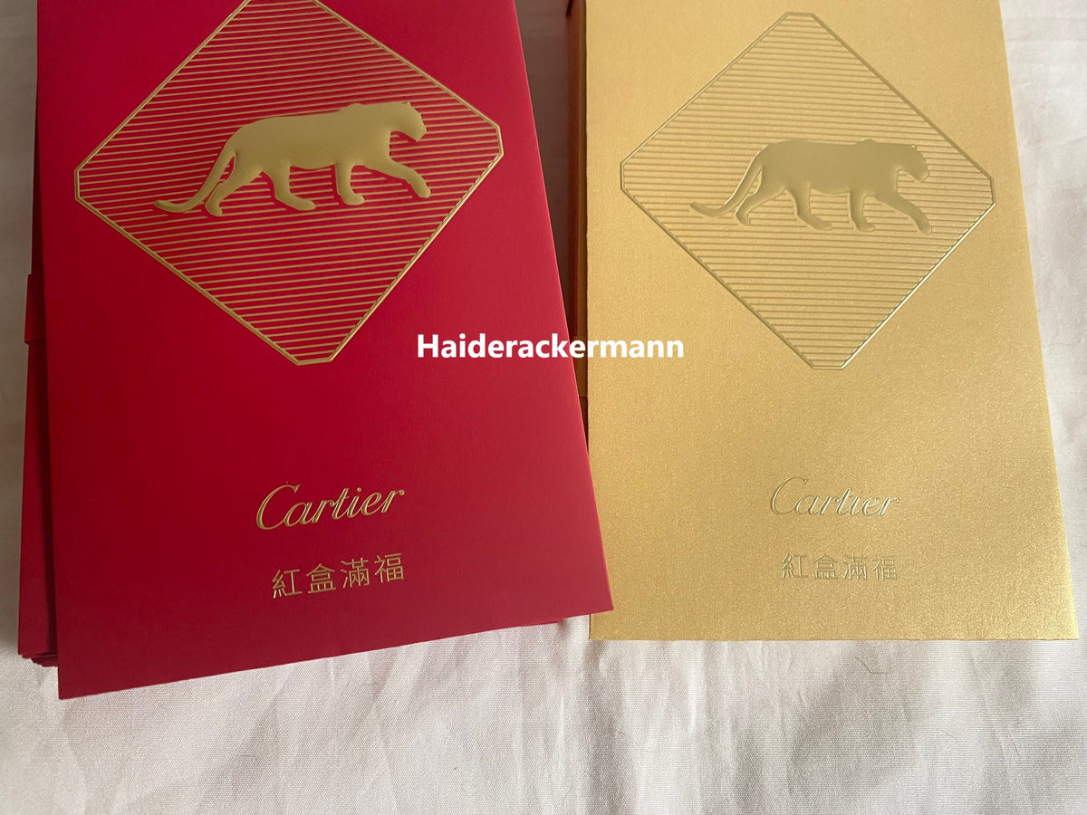 Cartier 2024 Chinese New Year red packet envelopes box set