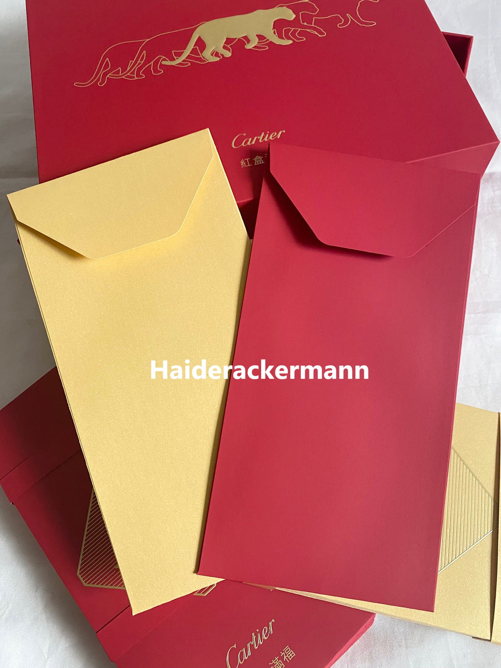 Cartier 2024 Chinese New Year red packet envelopes box set