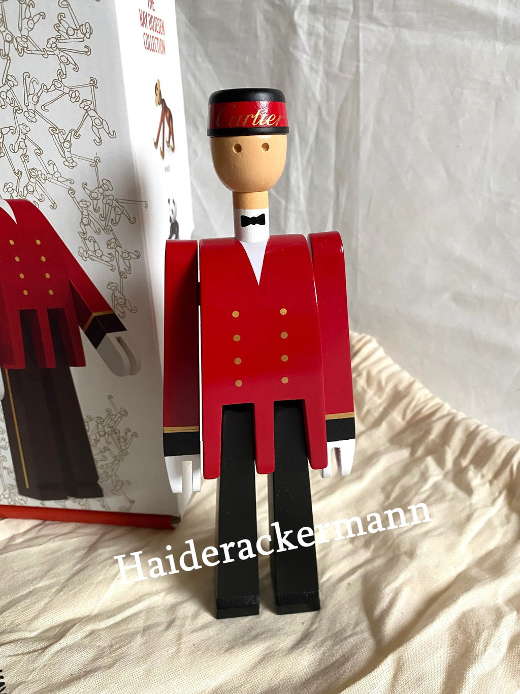 Cartier X Kay Bojesen 2020 Christmas wooden bellboy puppet figure 20 cm