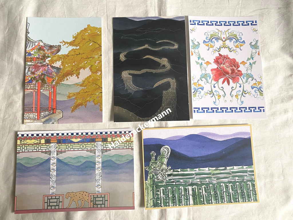 Cartier 2023 Le Voyage Recommence Beijing exhibition notebook & stamp box set