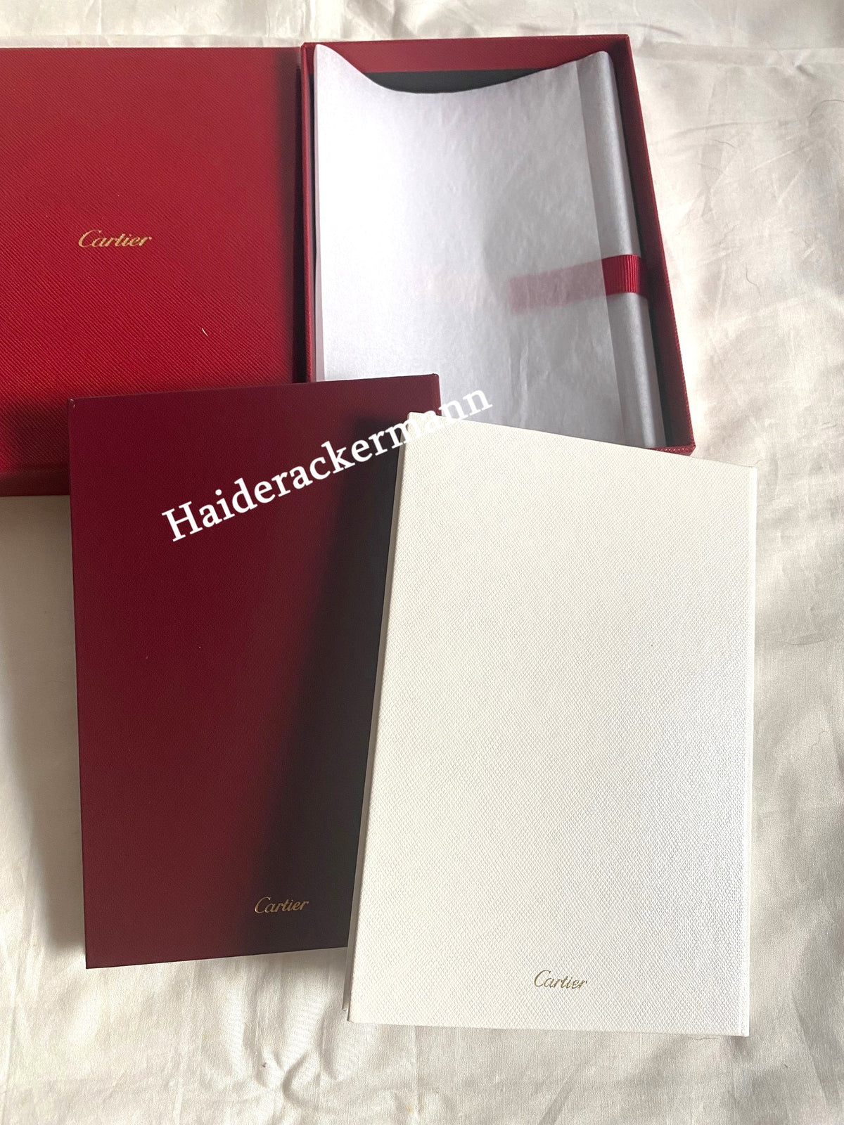 Cartier 2023 Le Voyage Recommence Beijing exhibition notebook & stamp box set