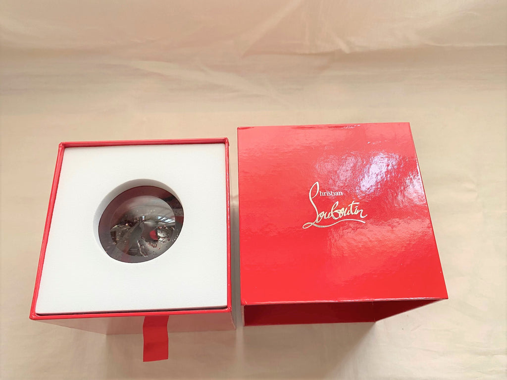 Christian Louboutin 2020 Christmas high heels snow globe