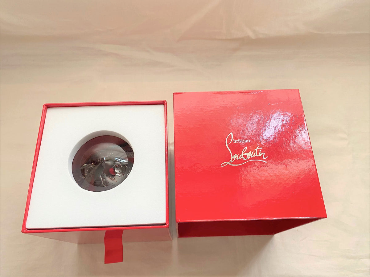 Christian Louboutin 2020 Christmas high heels snow globe