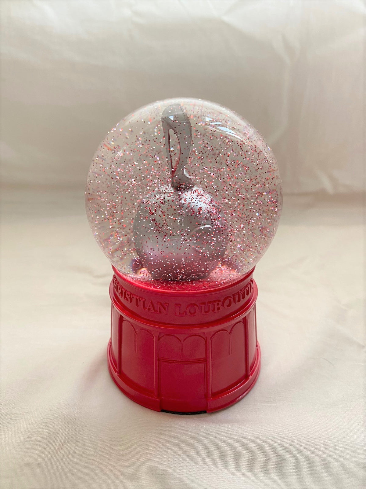 Christian Louboutin 2020 Christmas high heels snow globe
