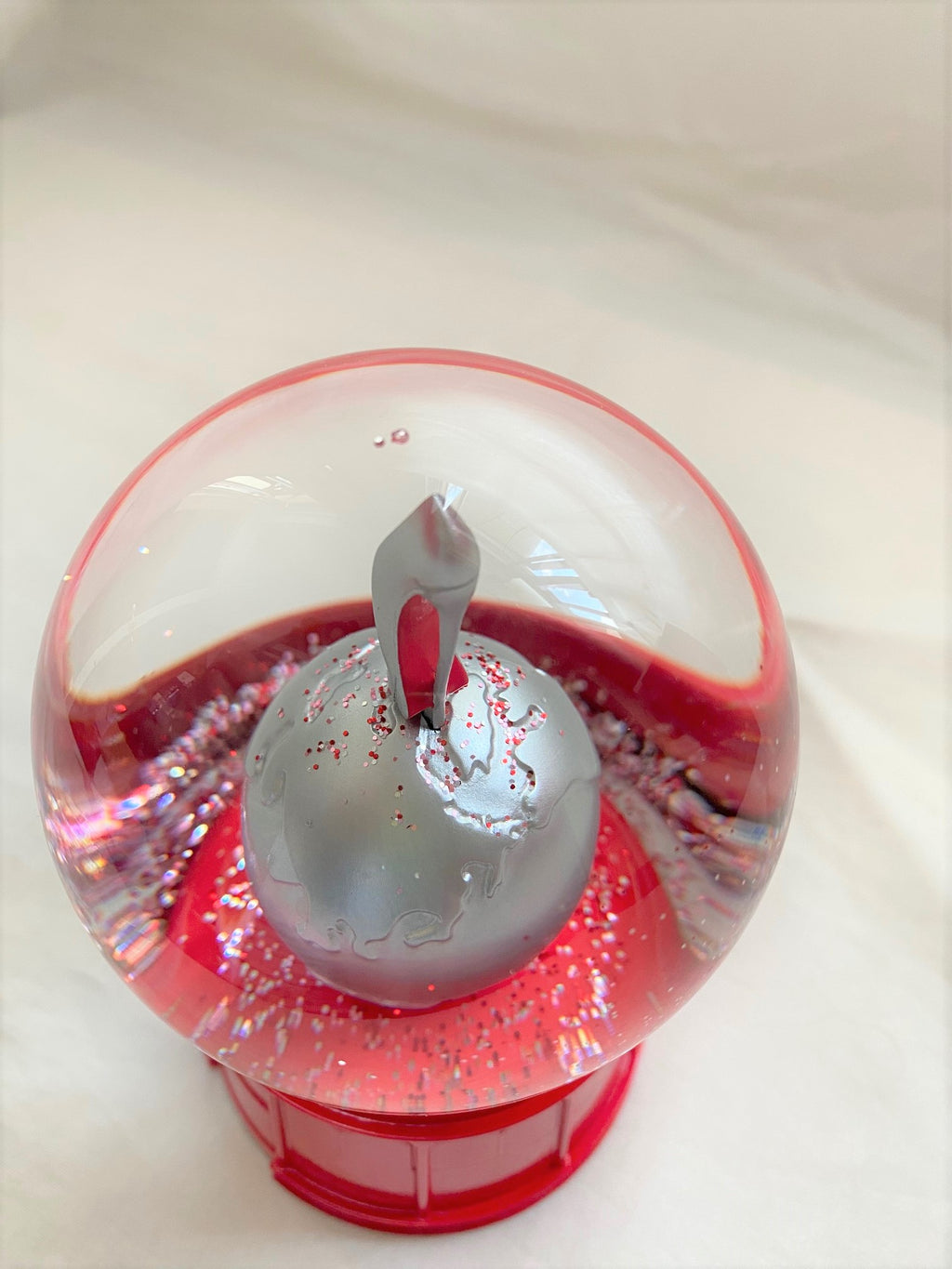 Christian Louboutin 2020 Christmas high heels snow globe