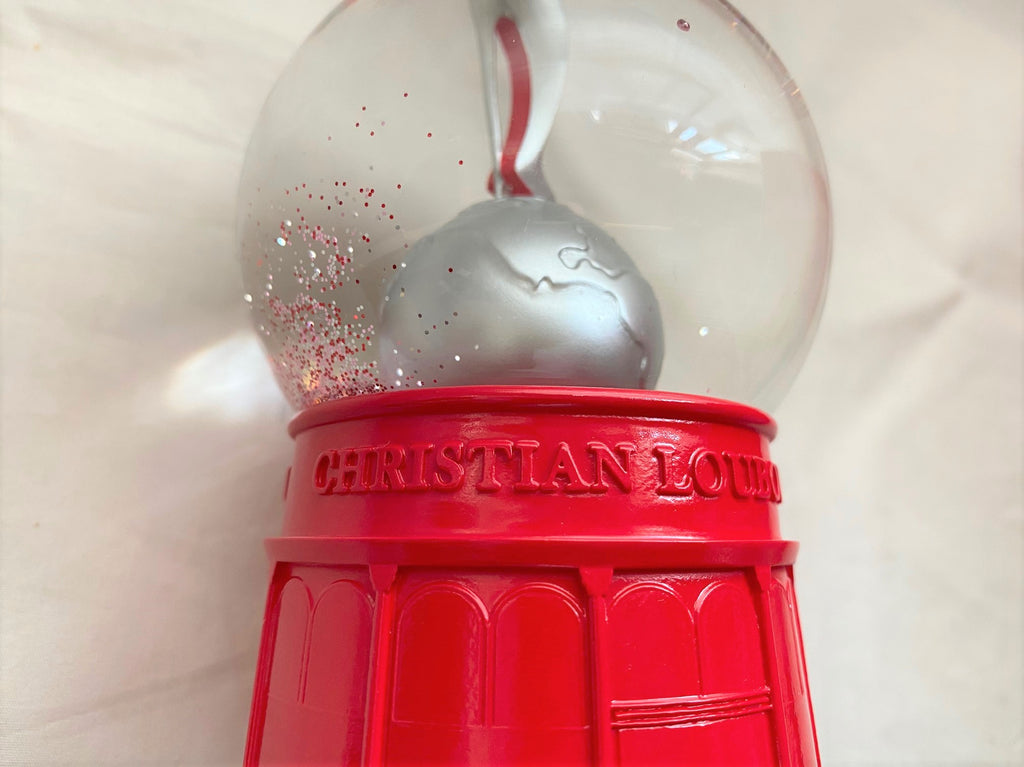 Christian Louboutin 2020 Christmas high heels snow globe