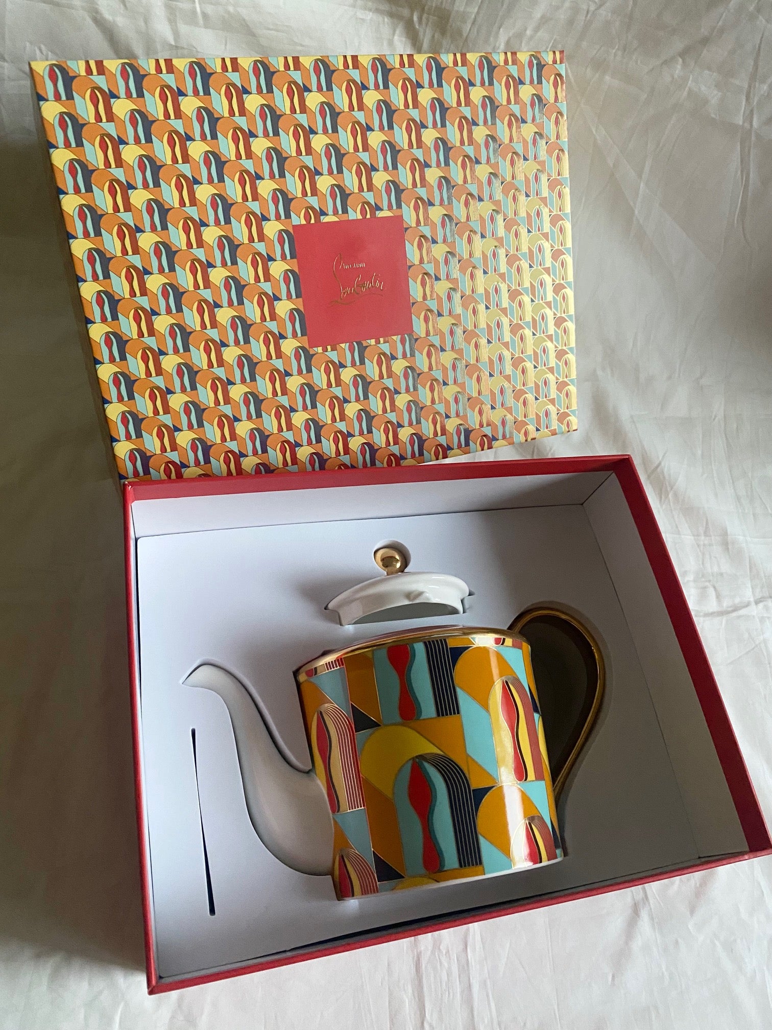 Christian Louboutin 2024 art deco big teapot box set