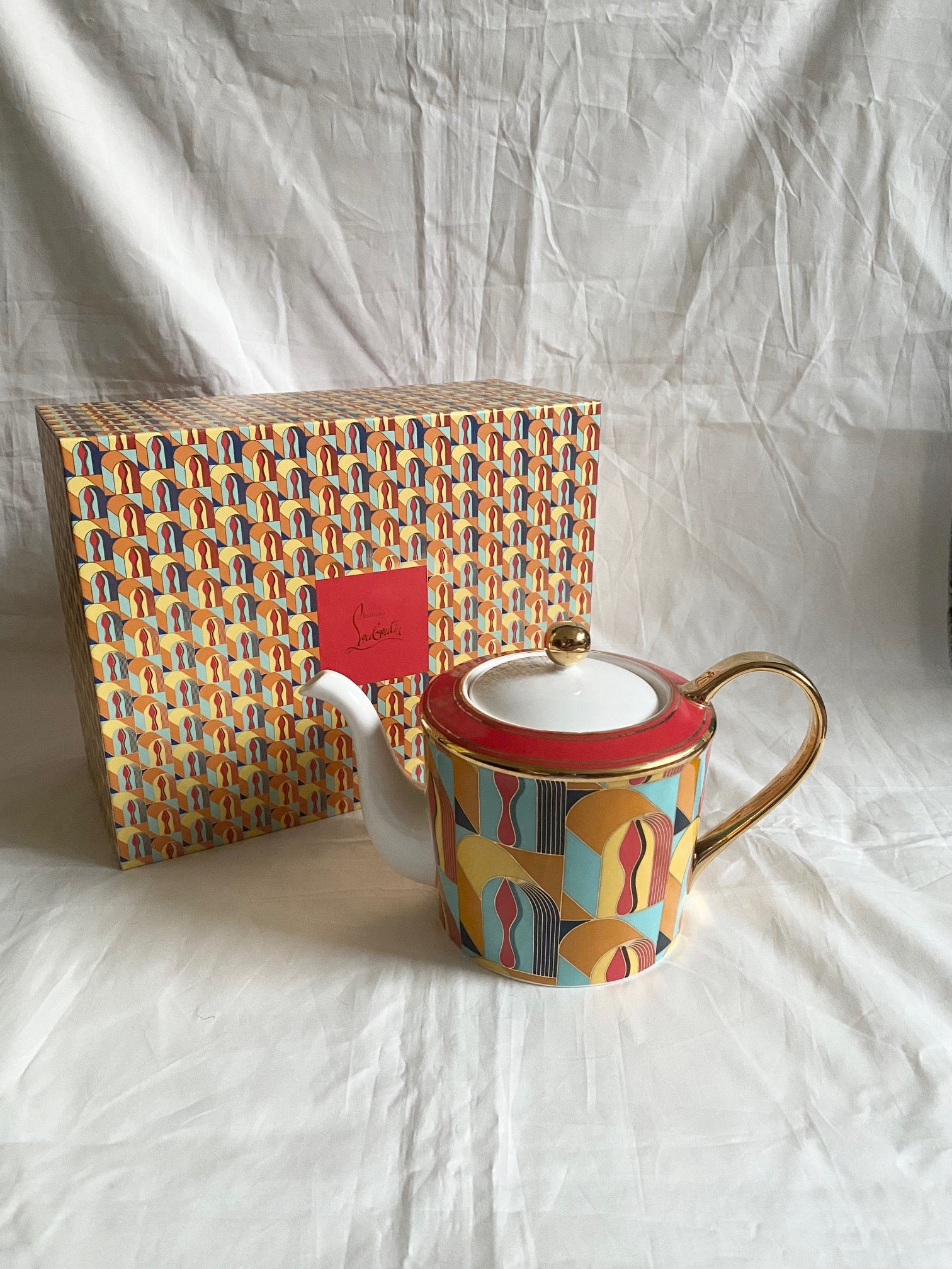 Christian Louboutin 2024 art deco big teapot box set