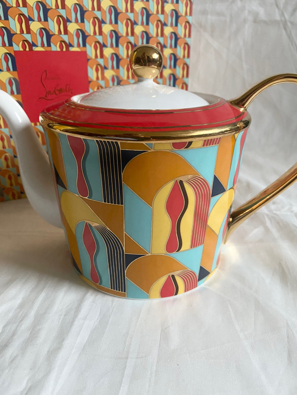 Christian Louboutin 2024 art deco big teapot box set