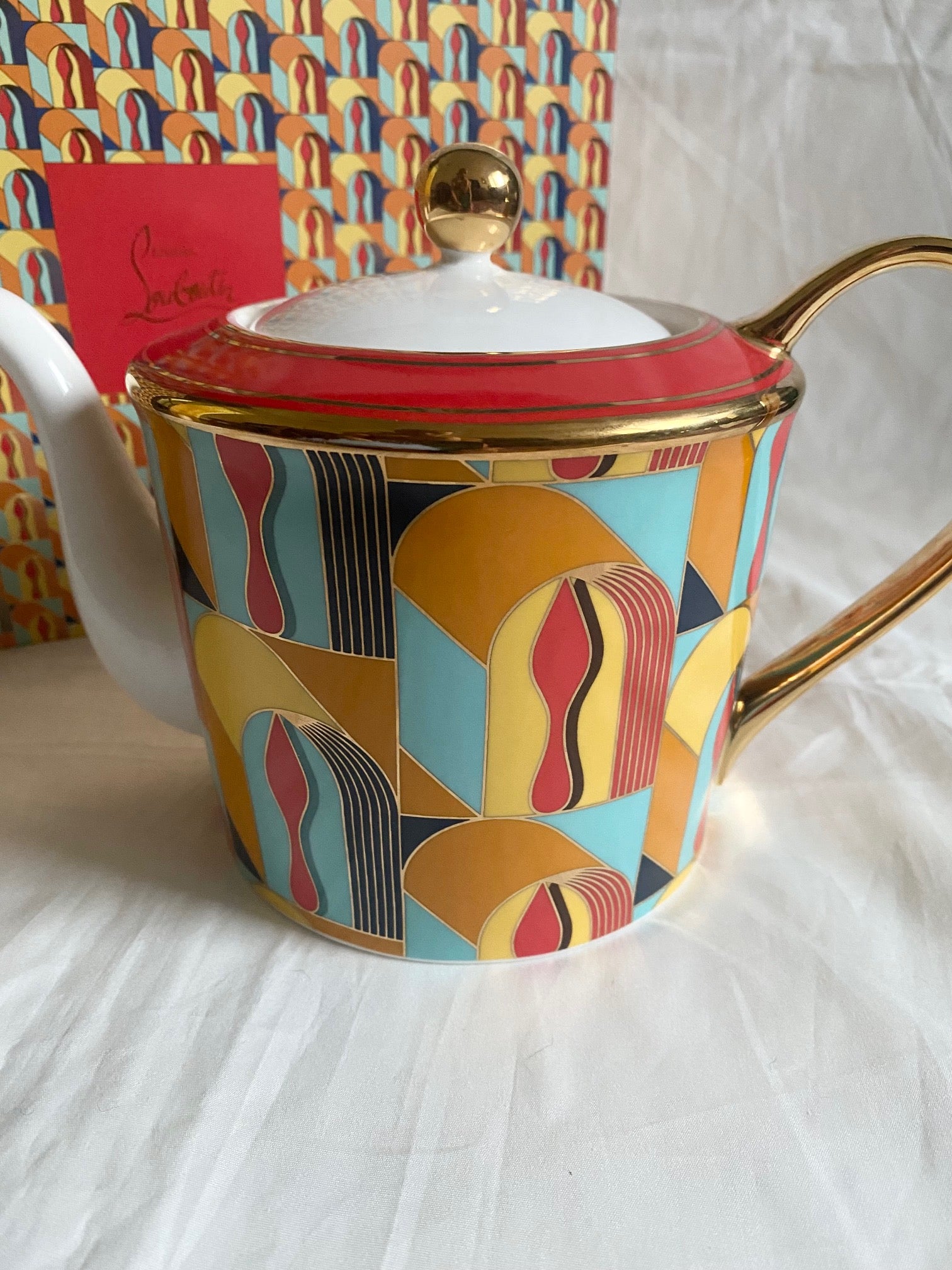 Christian Louboutin 2024 art deco big teapot box set