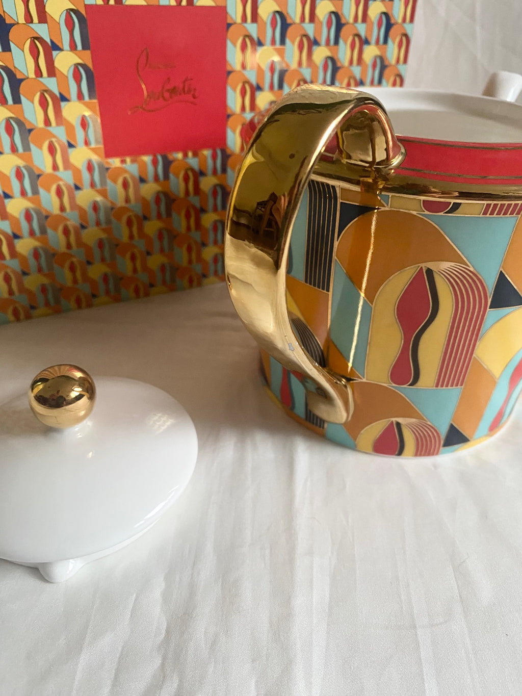 Christian Louboutin 2024 art deco big teapot box set