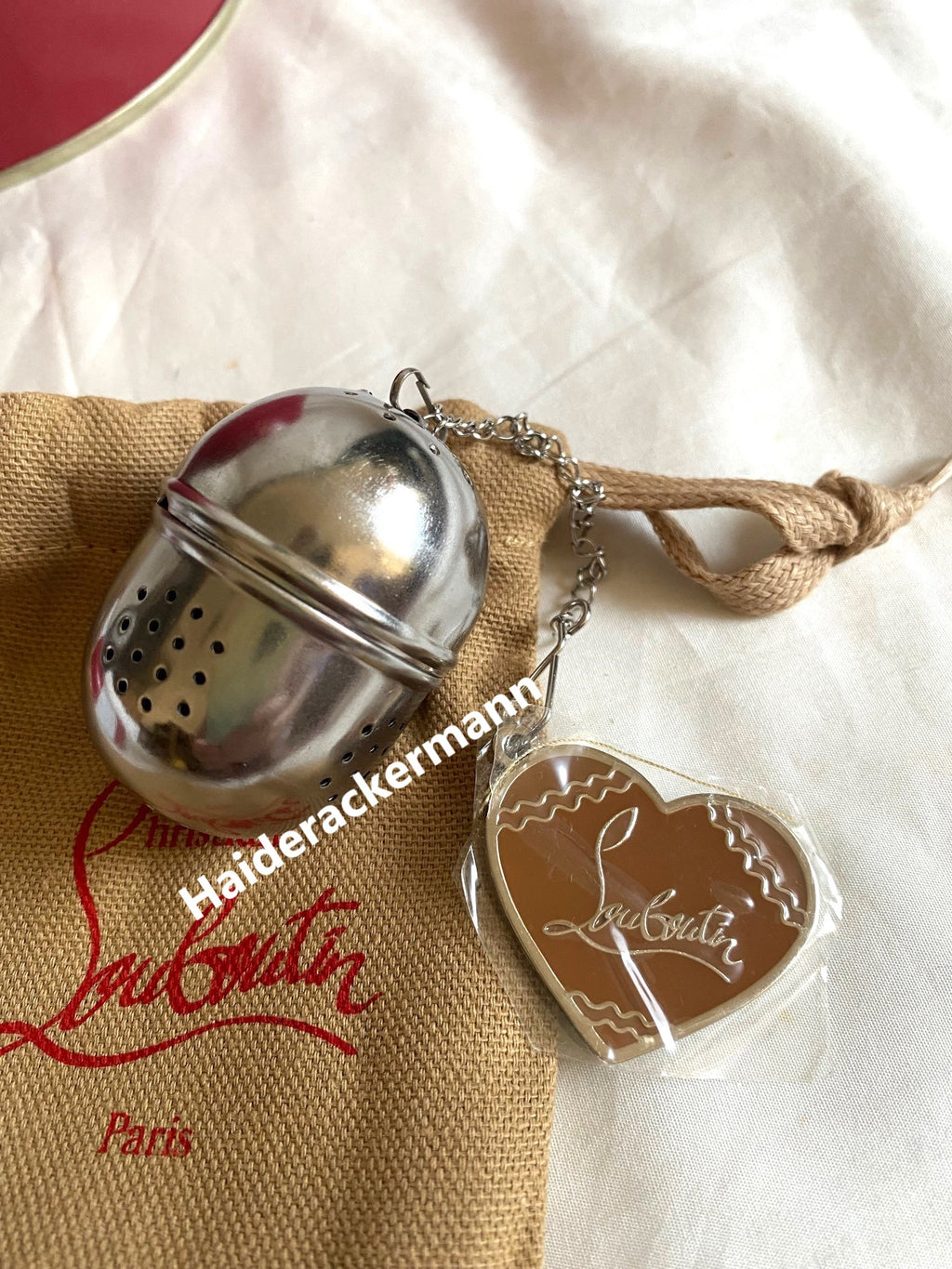 Christian Louboutin mug tea diffuser box set