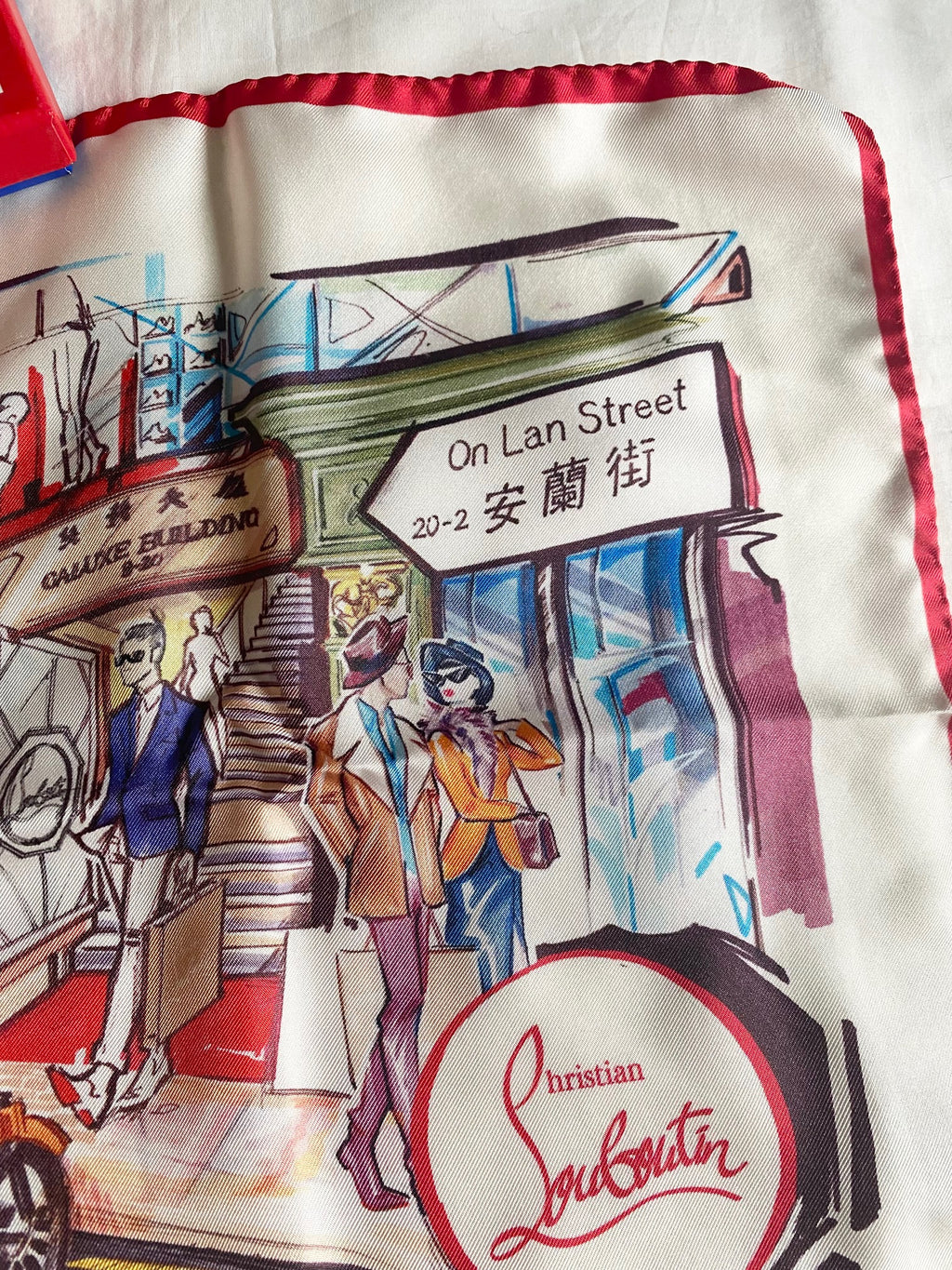 Christian Louboutin Hong Kong On Lan Street limited edition small scarf