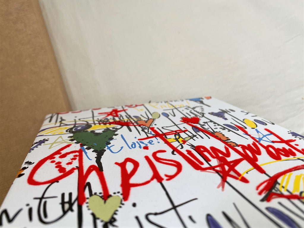 Christian Louboutin Loubitag artwork print notebook
