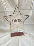Dior 2023 Chinese New Year star symbol metal stand for window display
