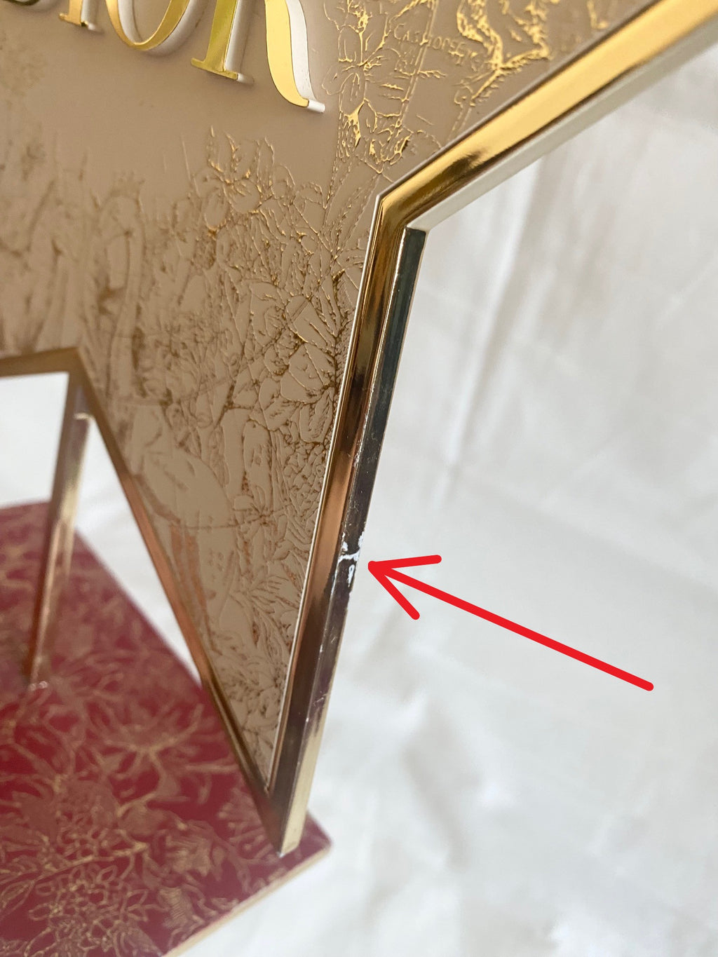 Dior 2023 Chinese New Year star symbol metal stand for window display
