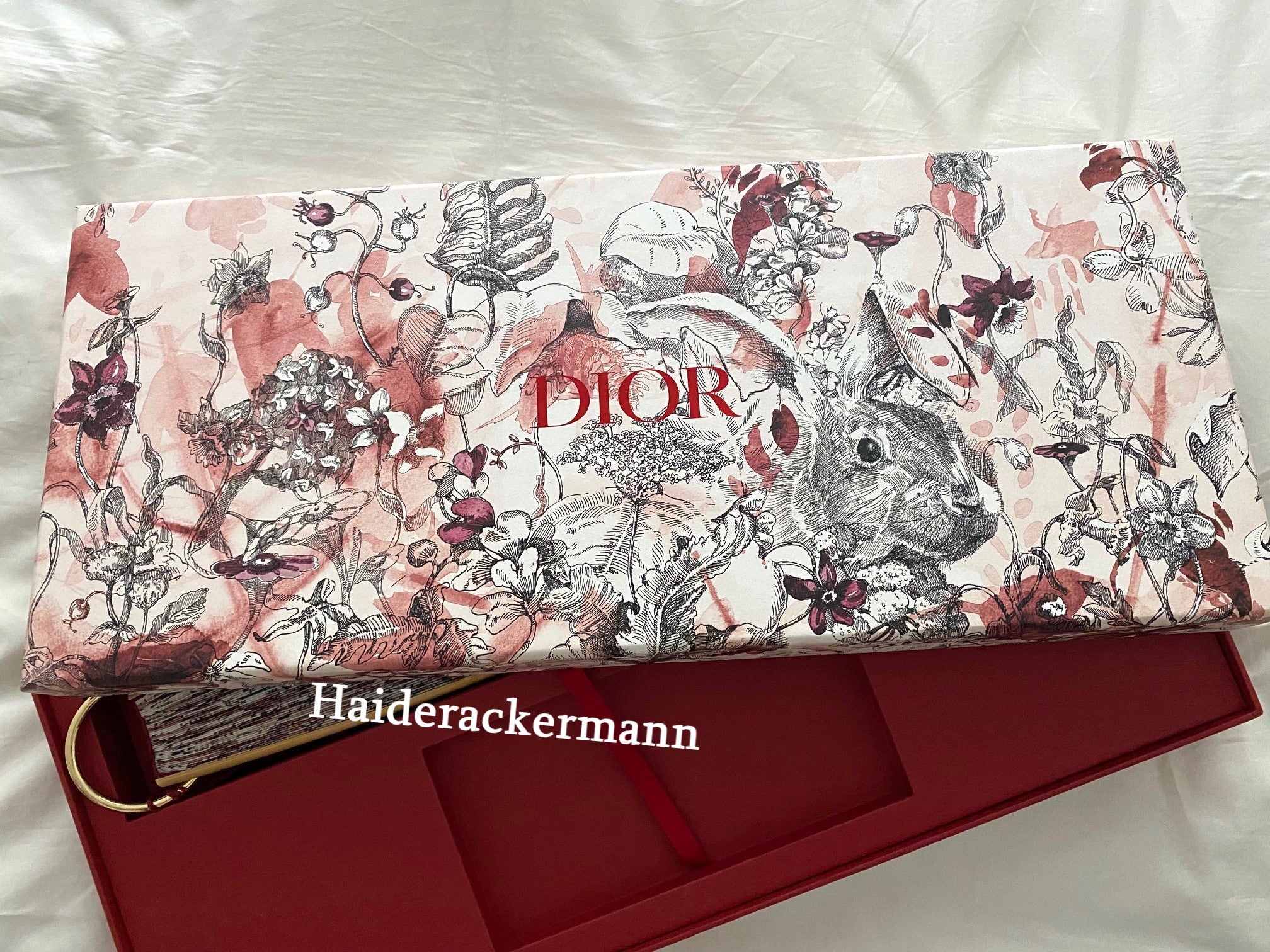 DIOR 2023 Chinese New Year large floral fan & red packet box set