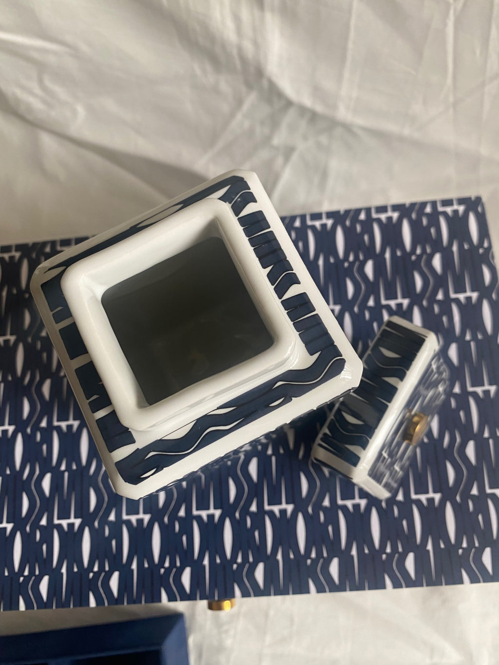 Dior 2024 Mid-Autumn festival monogram porcelain tea jar & accessories box