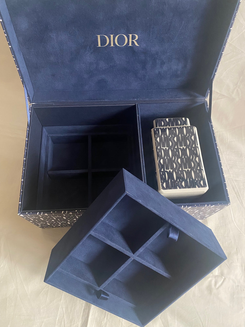 Dior 2024 Mid-Autumn festival monogram porcelain tea jar & accessories box
