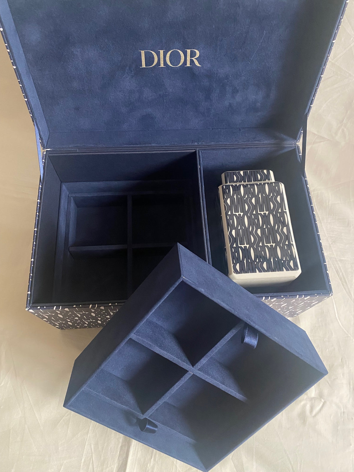 Dior 2024 Mid-Autumn festival monogram porcelain tea jar & accessories box