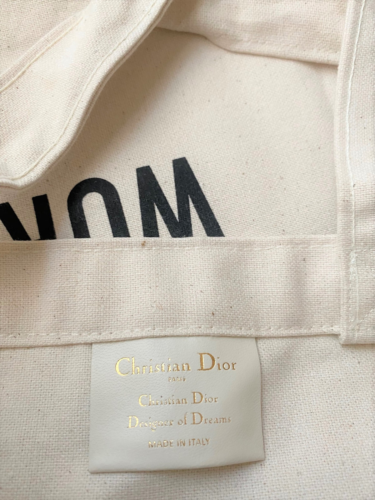 Dior 2020 cruise collection canvas tote bag