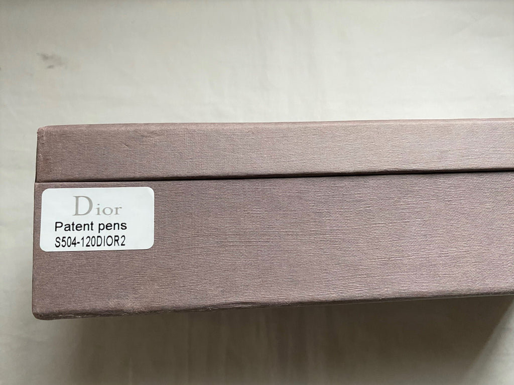 Dior vintage monogram logo patent ballpoint pen