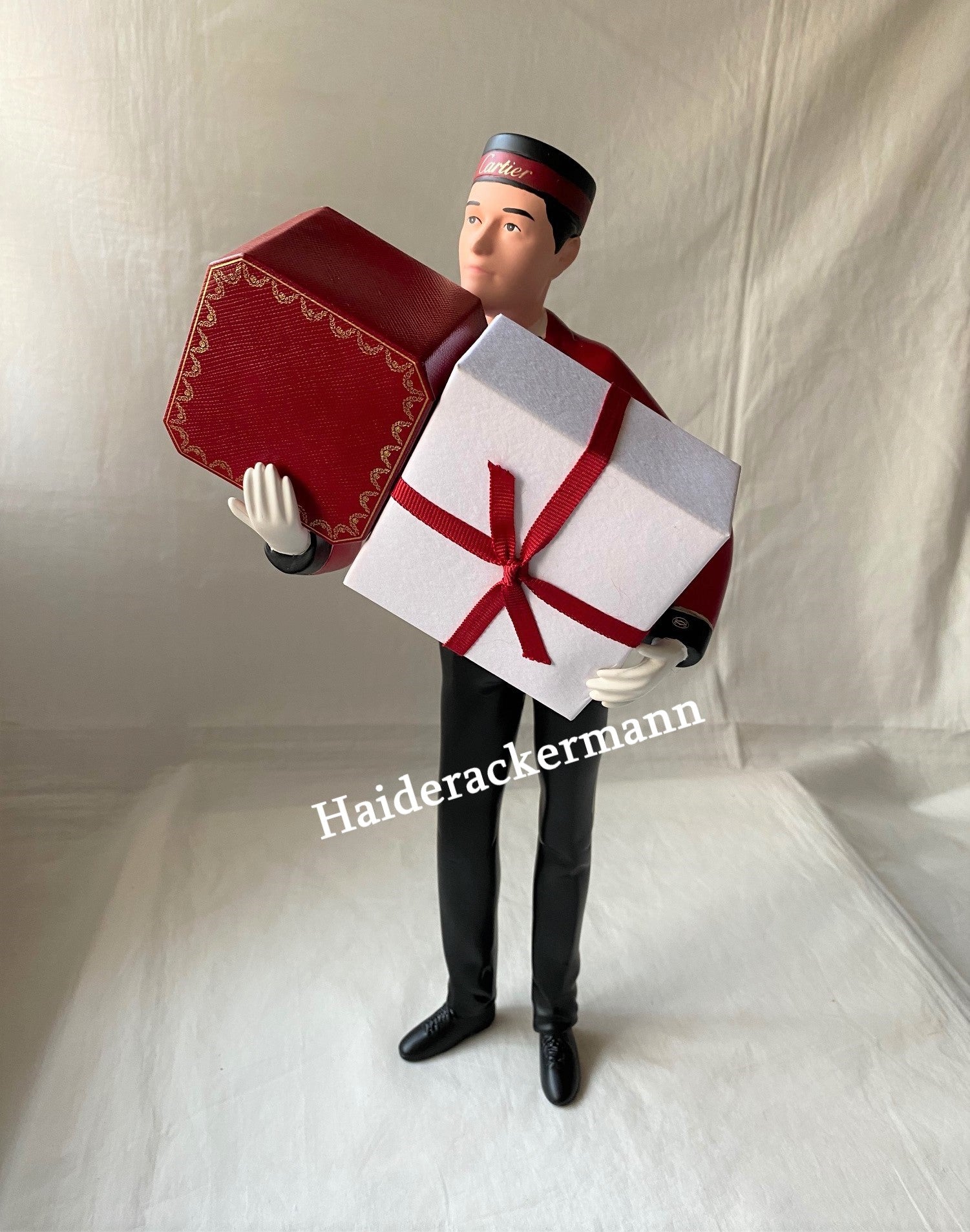 Cartier 2018 Christmas bellboy figurine for store window display
