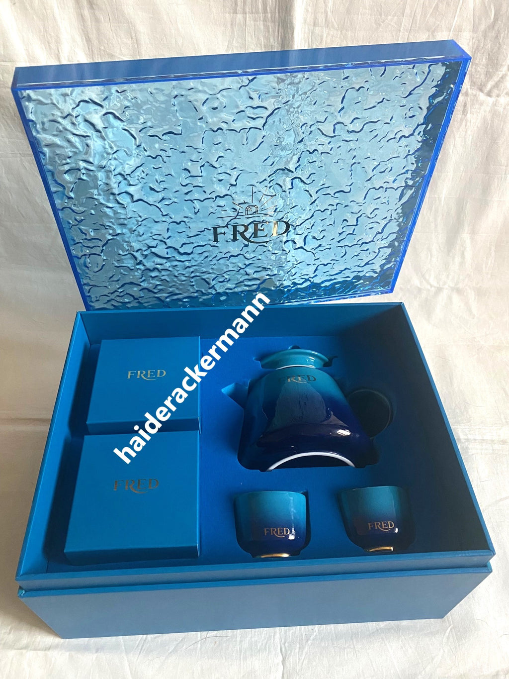 FRED jewelry 2024 mid-autumn festival ceramic teapot & cups box set