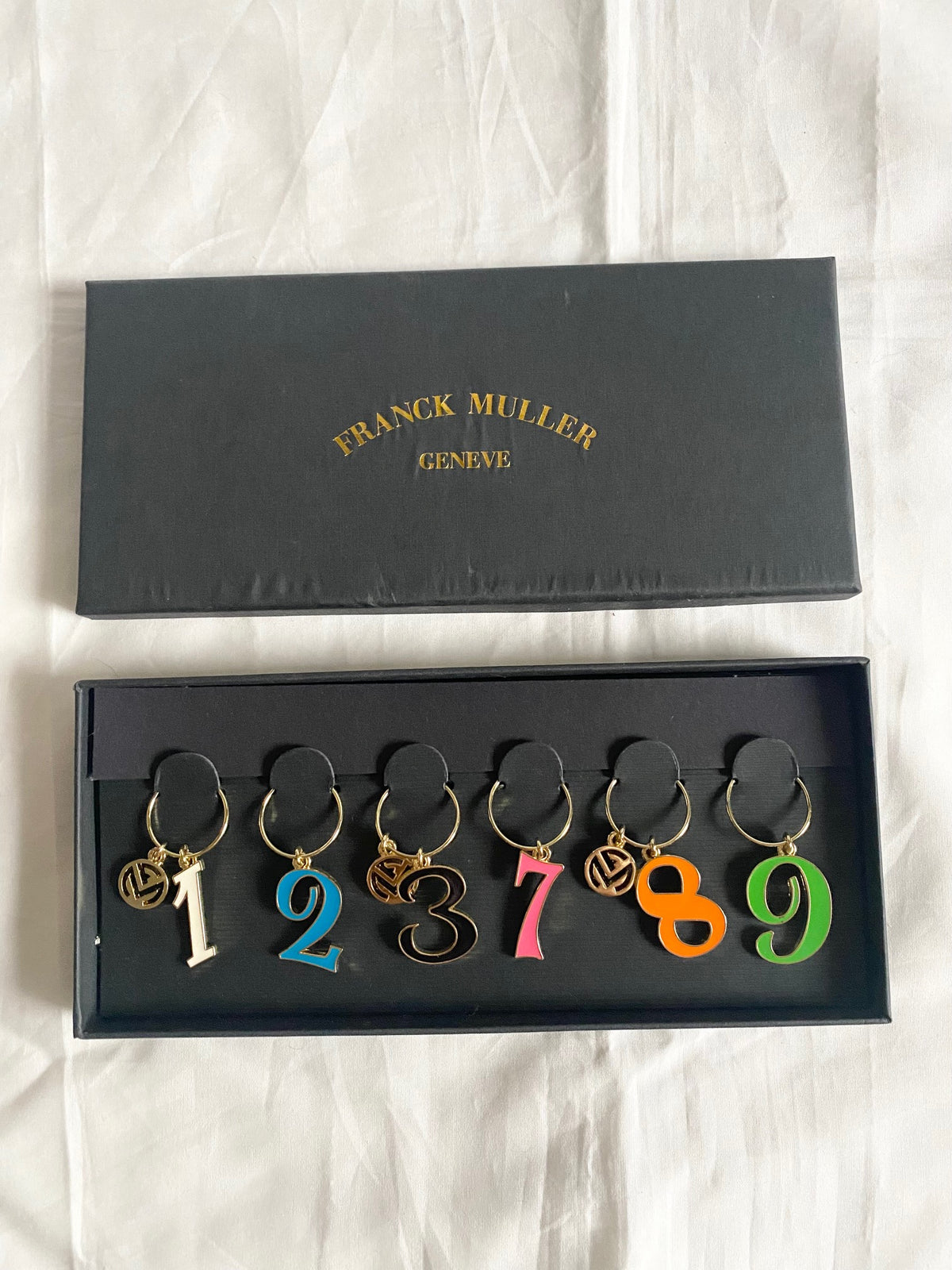 Franck Muller crazy hours wine charms box set