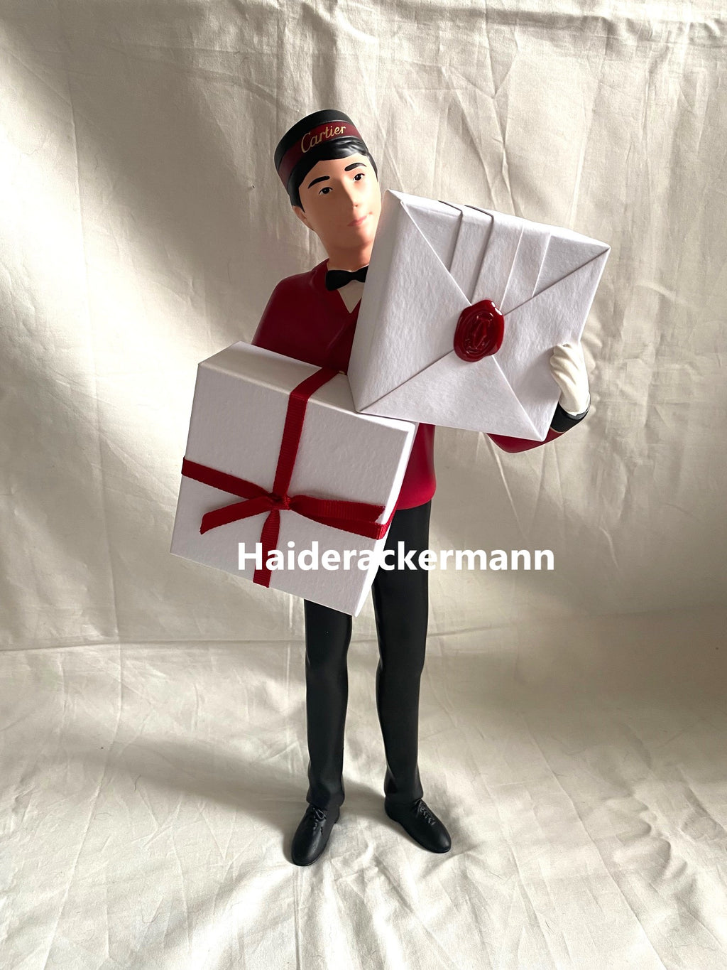 Cartier 2018 Christmas bellboy figurine for store window display
