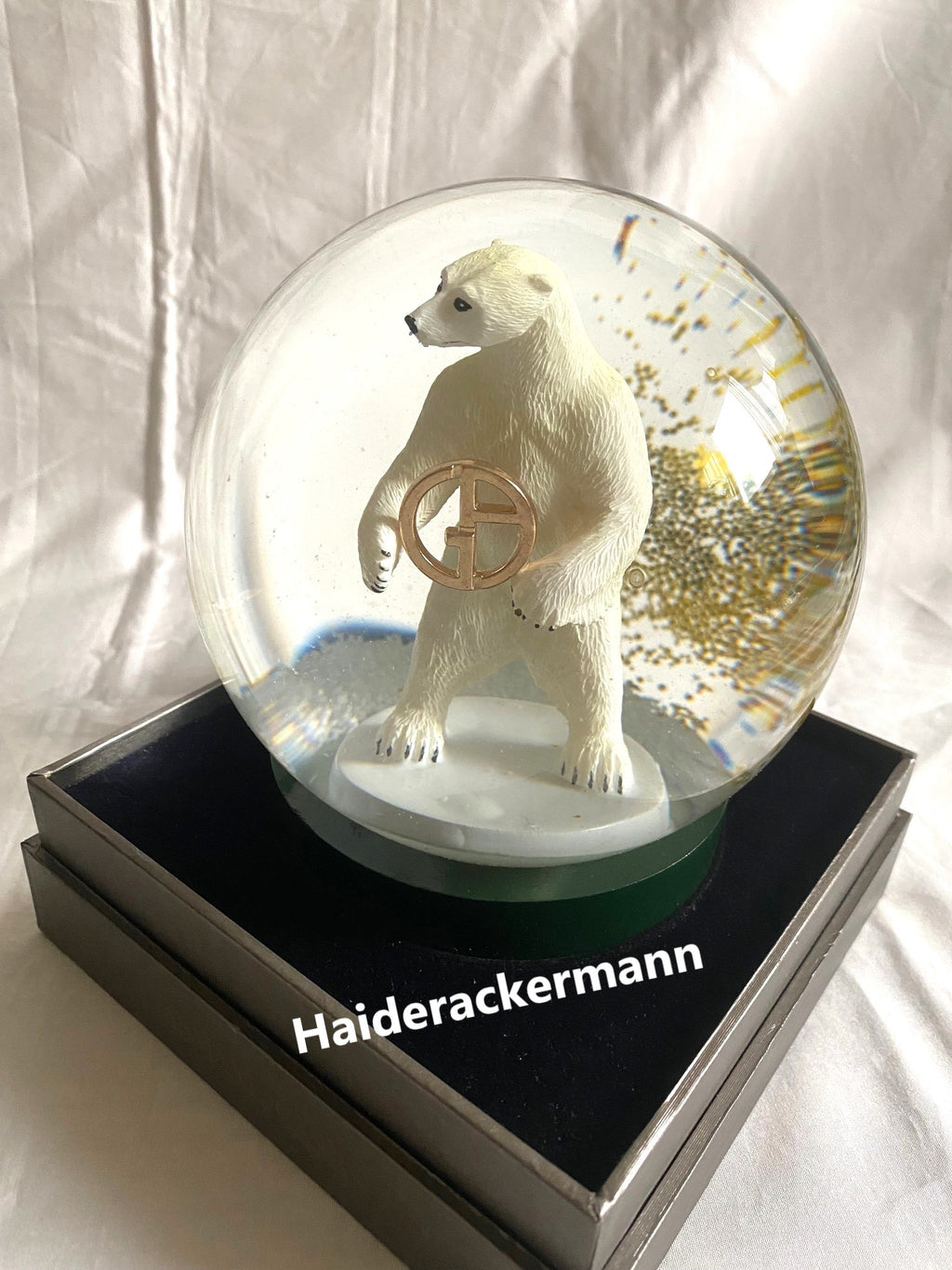Giorgio Armani Casa 2021 christmas charity polar bear snow globe