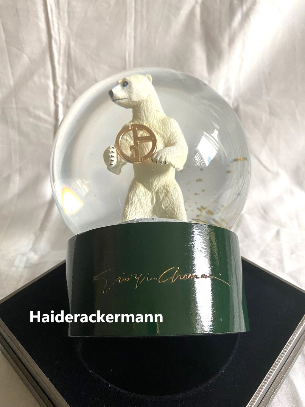 Giorgio Armani Casa 2021 christmas charity polar bear snow globe