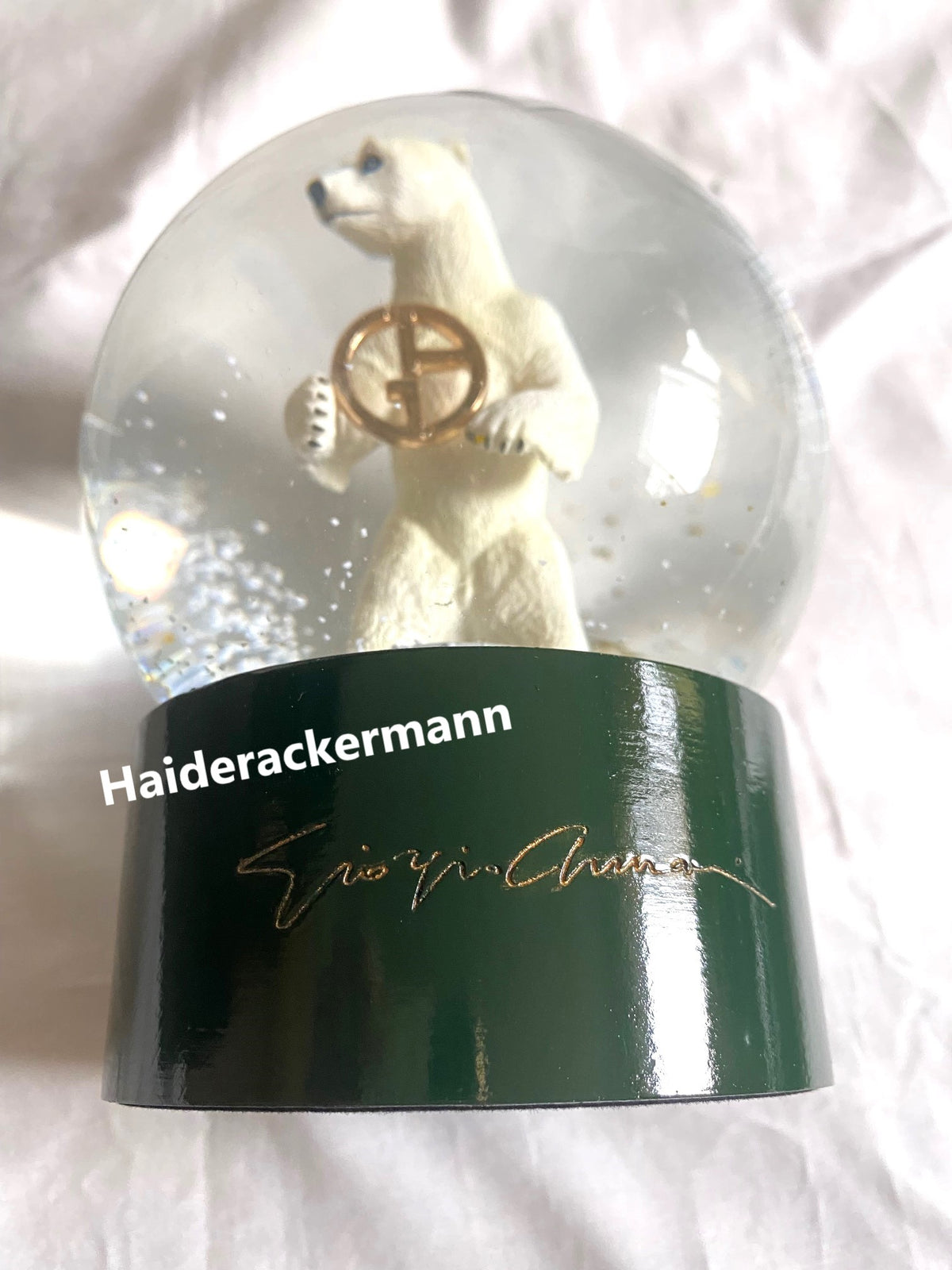 Giorgio Armani Casa 2021 christmas charity polar bear snow globe