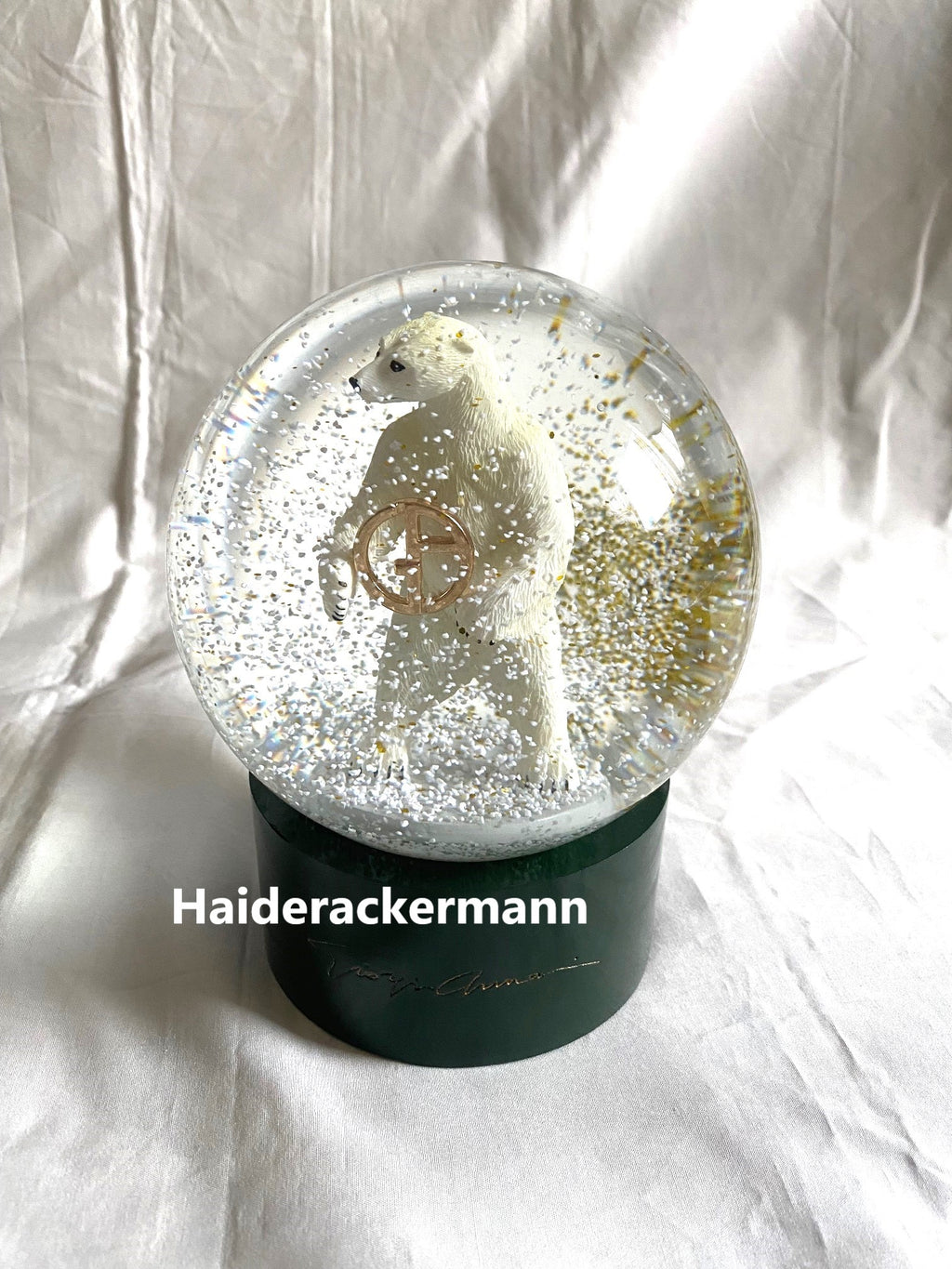 Giorgio Armani Casa 2021 christmas charity polar bear snow globe